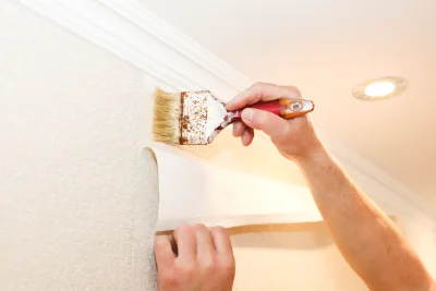 Pose de papier peint à Bouresse — revêtements muraux et toiles de verre